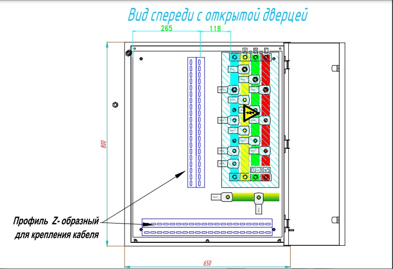 Щит проходной 400А