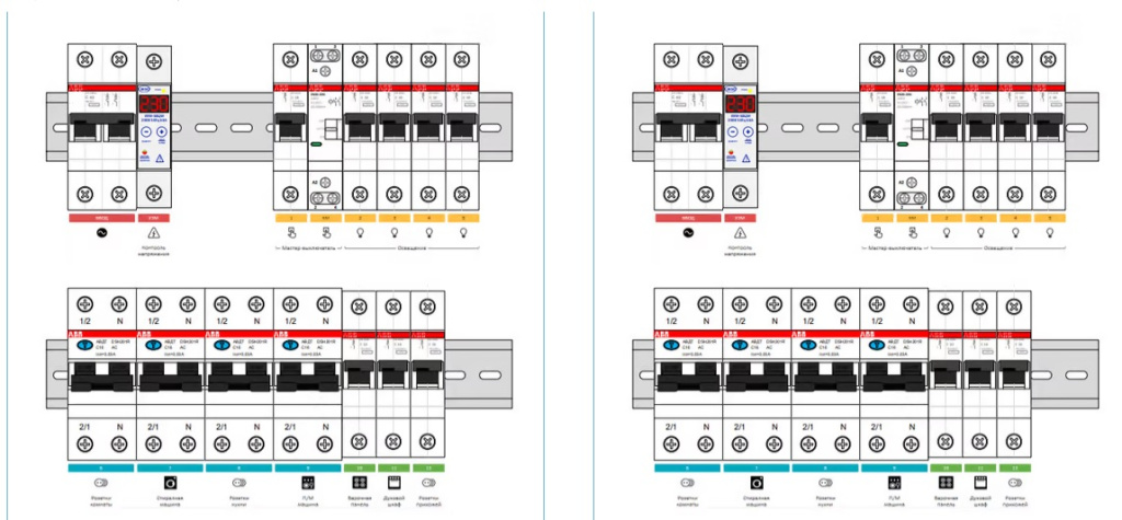 Схемы автоматических выключателей