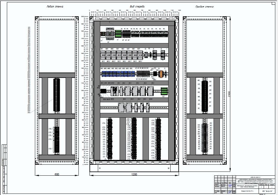 Комплекс щитов для освещения парковки